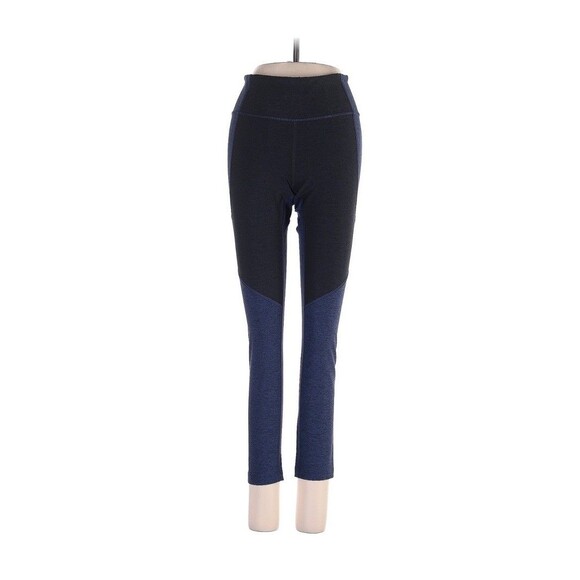 Outdoor Voices Colorblock‎ Leggings XS Blue Black High Rise Stretch Activewear - Picture 1 of 6